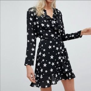 ASOS star wrap dress